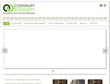 Tablet Screenshot of continuitytherapy.co.uk